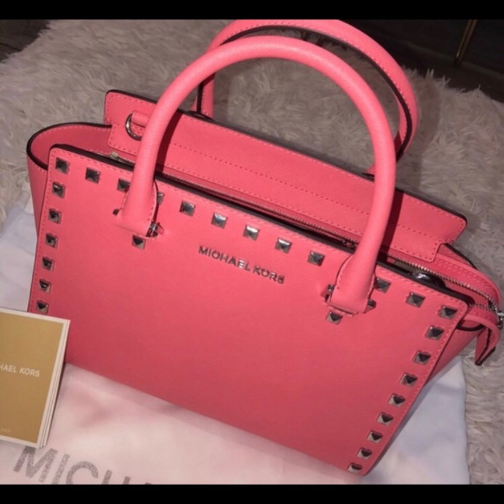 Pink Studded Michael Kors Purse